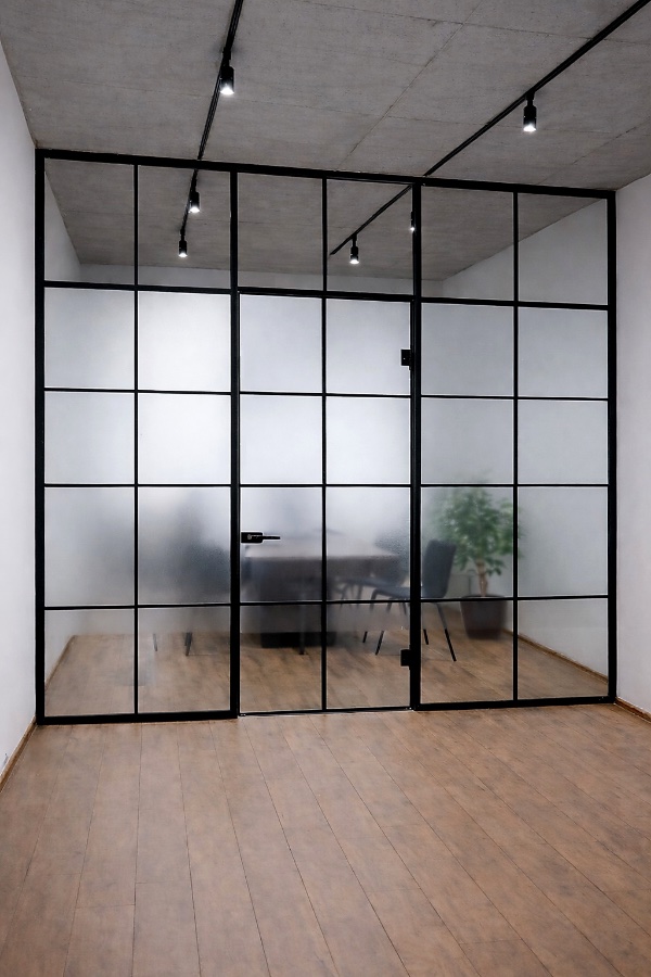 Алюминиевые перегородки с заполнением, фото 14