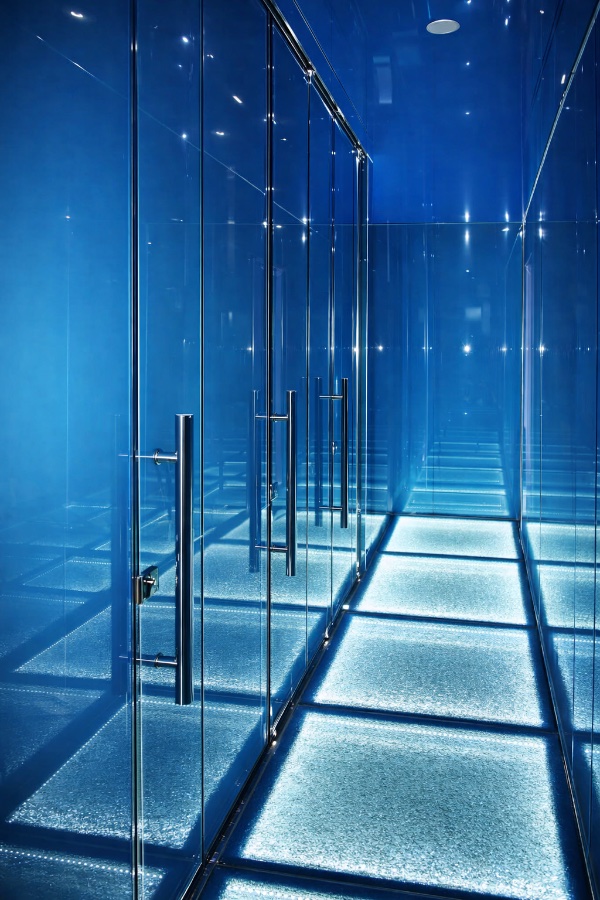 Сантехнические стеклянные перегородки, фото 11