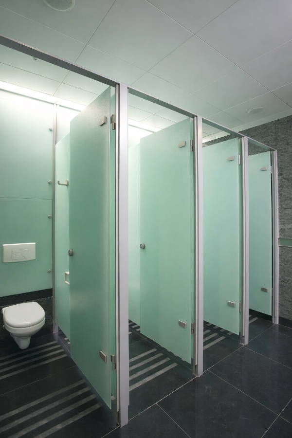 Сантехнические стеклянные перегородки, фото 13