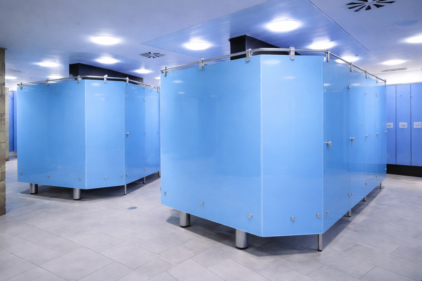 Сантехнические стеклянные перегородки, фото 19