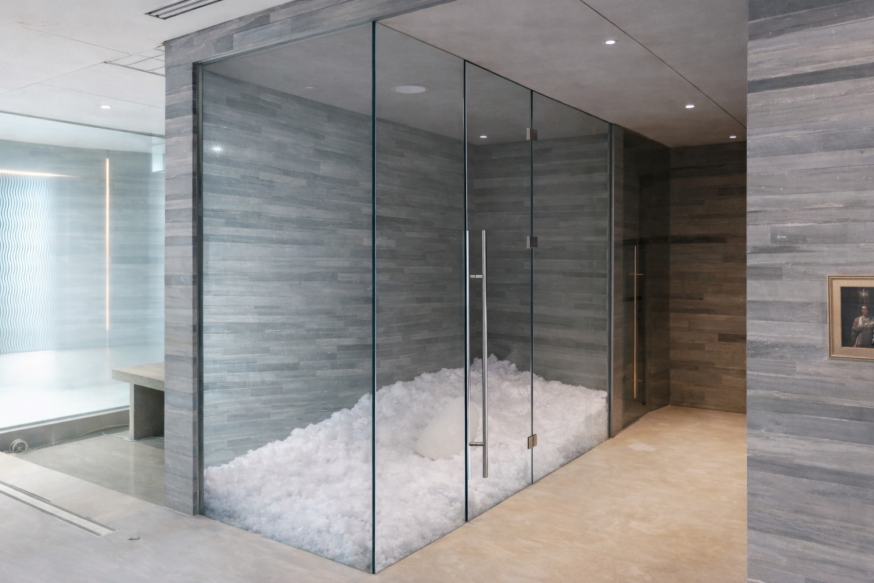 Сантехнические стеклянные перегородки, фото 3