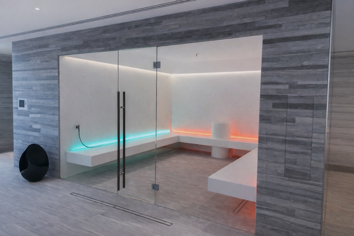 Сантехнические стеклянные перегородки, фото 5