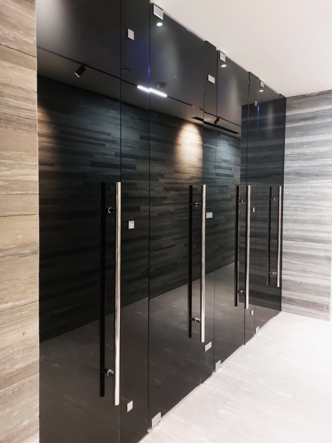 Сантехнические стеклянные перегородки, фото 7