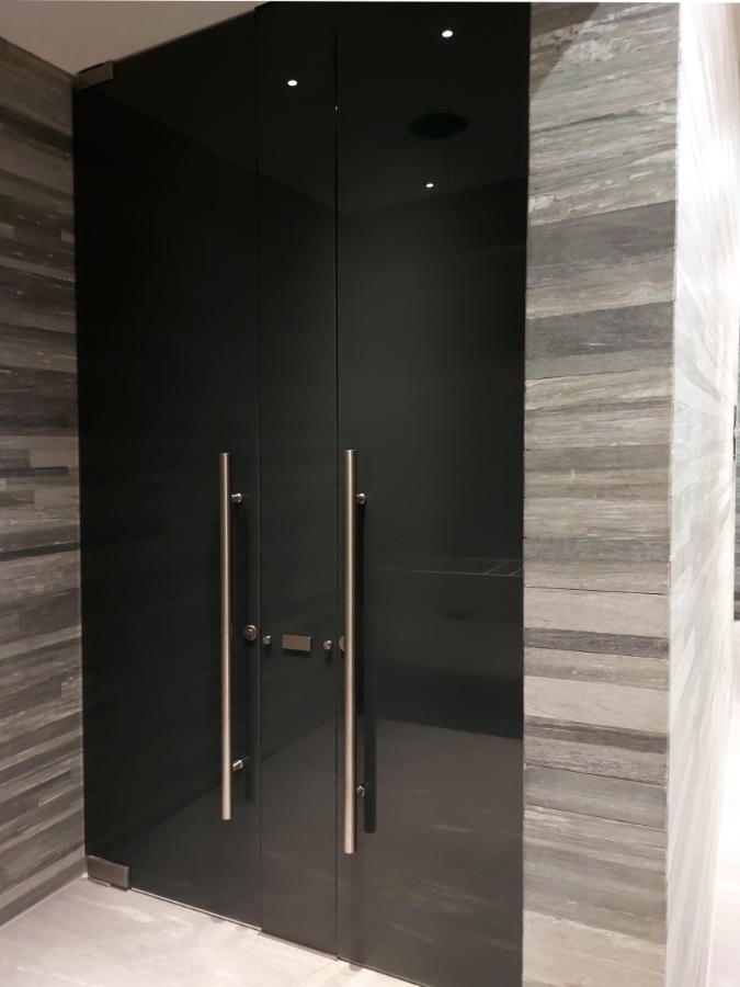 Сантехнические стеклянные перегородки, фото 8