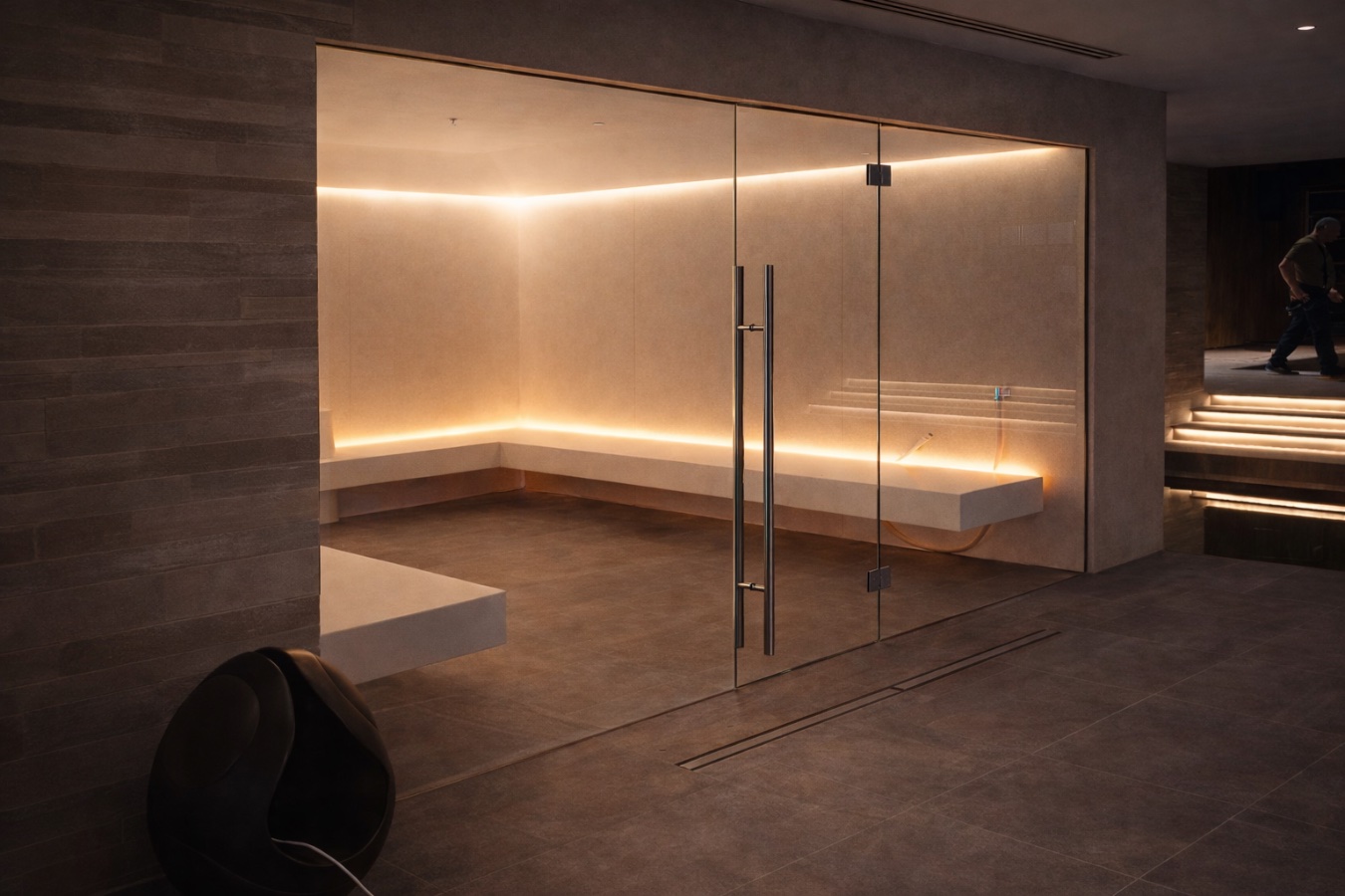 Стеклянные перегородки для СПА, саун, бань, хамамов и душевых, фото 13