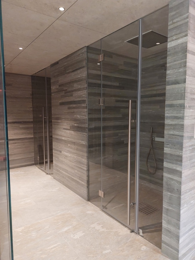 Стеклянные перегородки для СПА, саун, бань, хамамов и душевых, фото 15