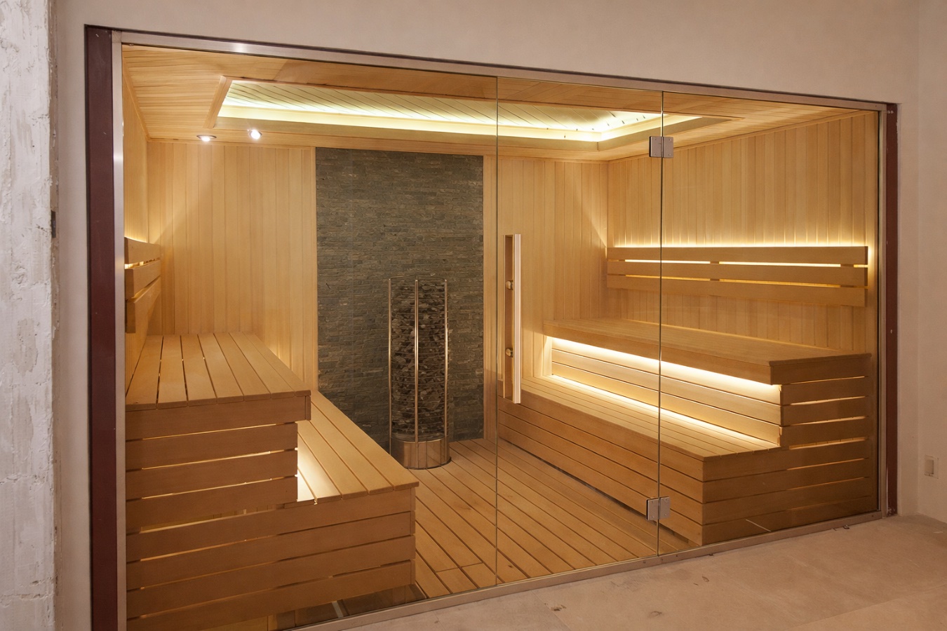 Стеклянные перегородки для СПА, саун, бань, хамамов и душевых, фото 2